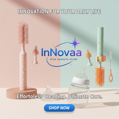 Electric Silicone Bottle Brush Set