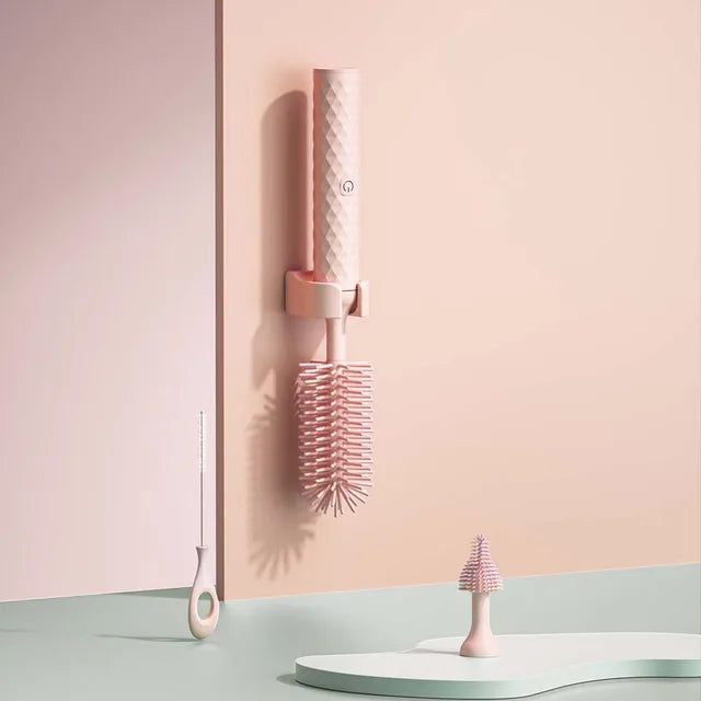 Electric Silicone Bottle Brush Set