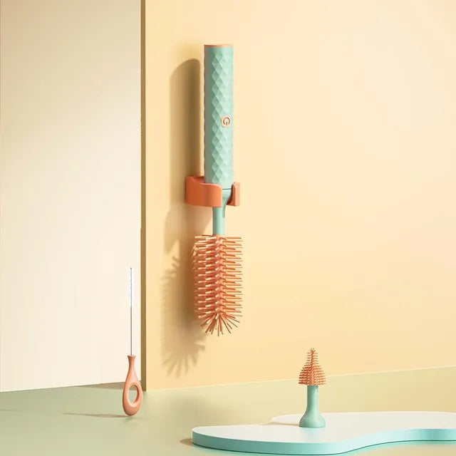 Electric Silicone Bottle Brush Set