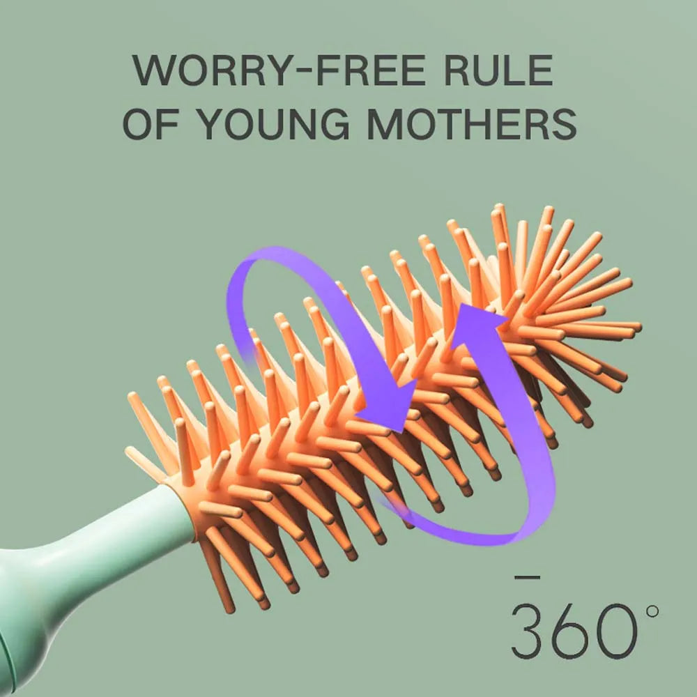 Electric Silicone Bottle Brush Set